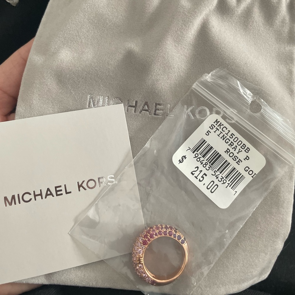 14K Rose Gold-Plated Ombré Pavé Ring